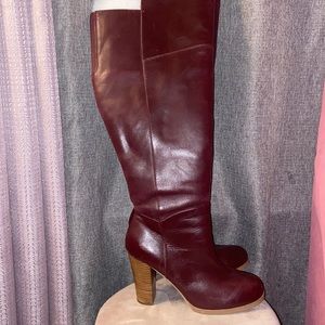 Lane Bryant leather collection over the knees boots
